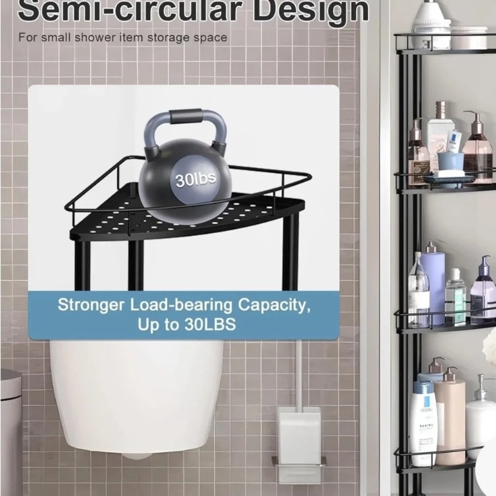 Never Opened Black Corner Shower Caddy Storage Shelf